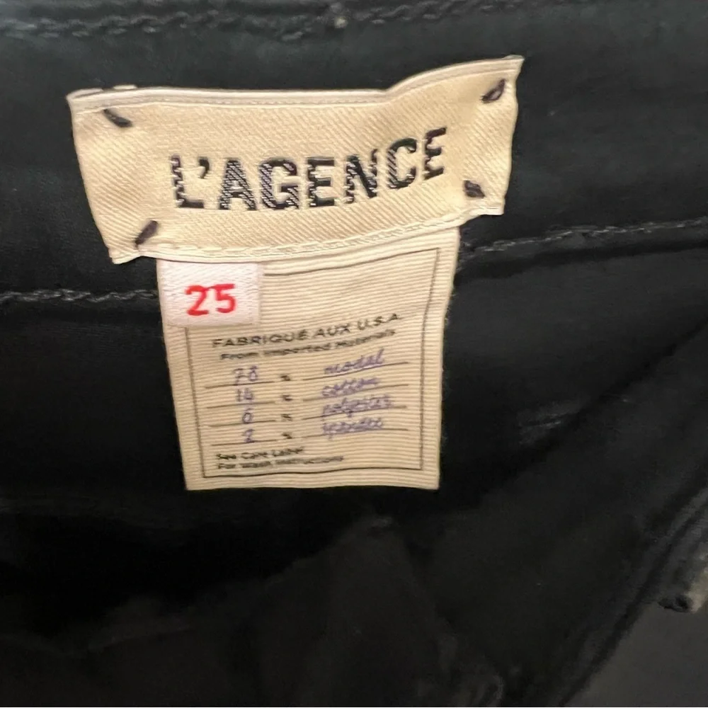 L’agence Margot Coated Black High-Waisted Jeans